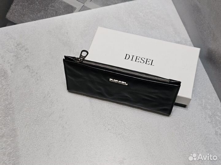 Портмоне купюрница Diesel из мятой кожи