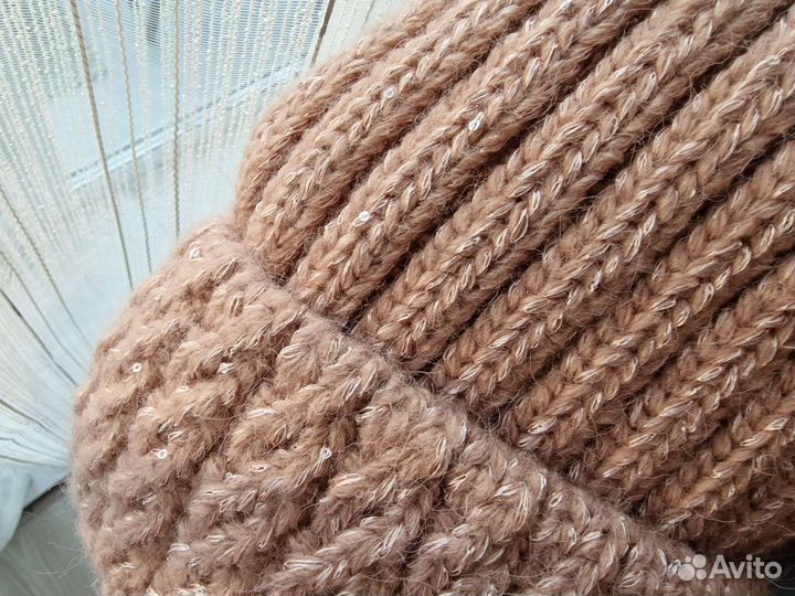 Шапка+снуд зима