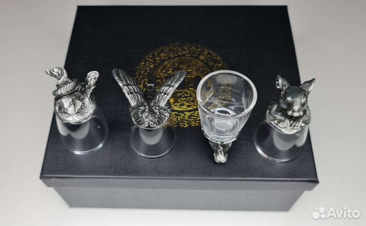 Рюмки перевертыши 12 шт в Подарочной Коробке