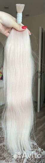 Волосы для наращивания, натуральные, блонд