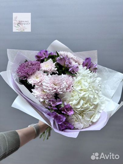 Букет эквадор розы гортензия