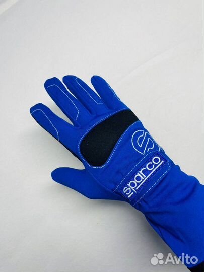 Перчатки для картинга / симрейсинга синие