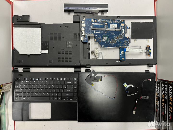 Ноутбук Acer Extensa EX2509 в разборе