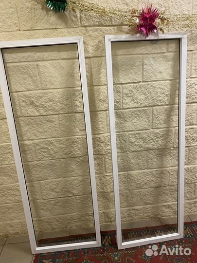 Алюминивые створки окна глухие