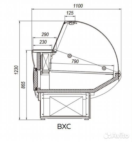 Витрина холодильная Марихолодмаш Илеть вхс-1,5 cта