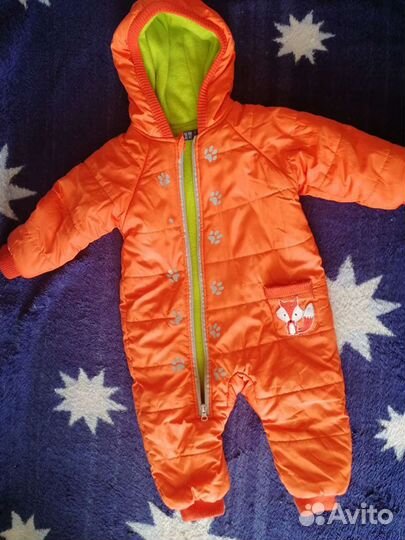 Комбинезон демисезон+шапка и снуд