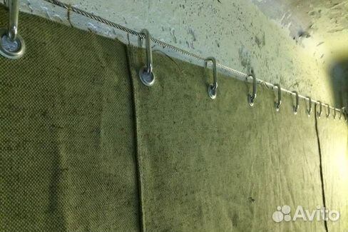 Брезентовая штора в гараж, автополог, палатка