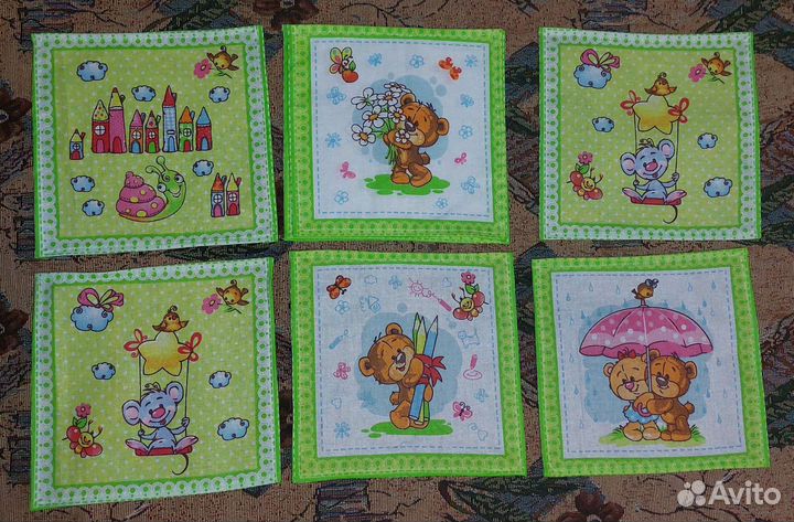 Платочки носовые детские