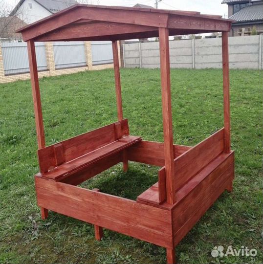 Детская песочница с крышкой