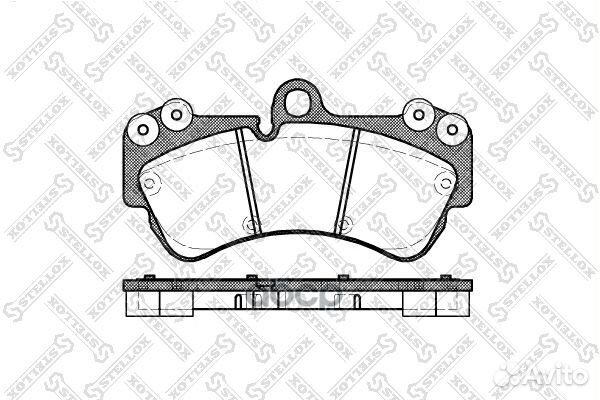 1005 000B-SX колодки дисковые п. с антискрип