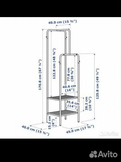 Вешалка напольная. Никкеби. IKEA