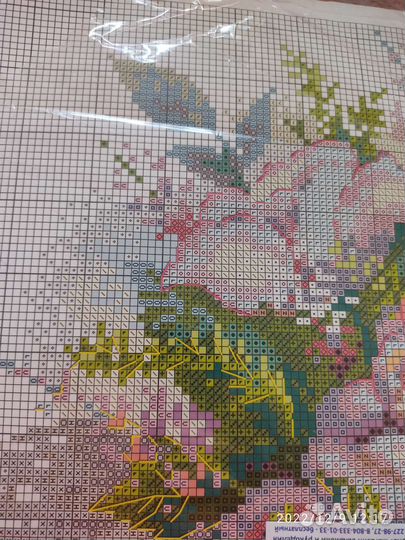 Набор для вышивания крестом риолис розы