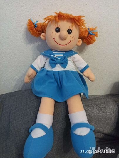 Игрушка кукла мягкая говорящая