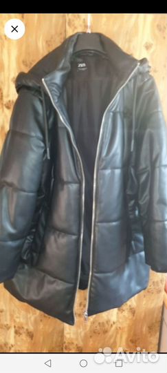 Кожаная куртка женская zara большой размер