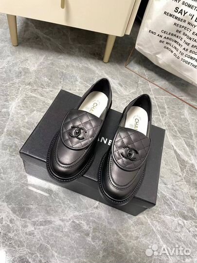 Лоферы chanel corduroy loafers