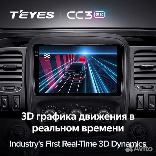 Магнитола Teyes CC3 2K 3/32 Renault Trafic 3