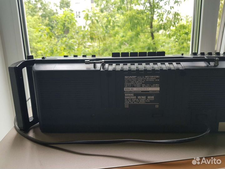 Винтажный sharp магнитола WQ-T281Z(BK)