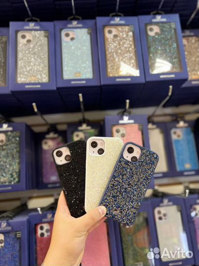 Чехол с камнями Swarovski для iPhone