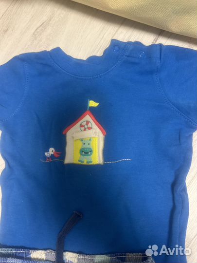 Боди и шорты 3-6 мес Gymboree,Hm