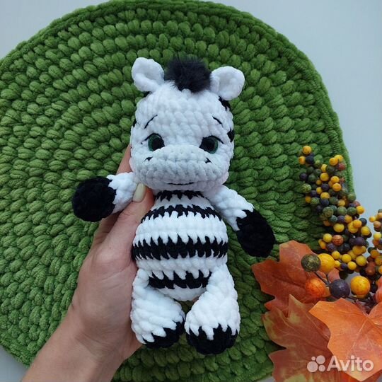 Вязаные игрушки олень единорог