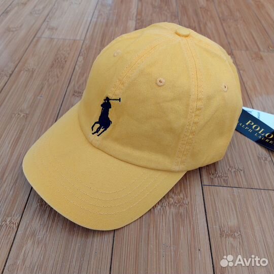 Кепка бейсболка Polo Ralph Lauren premium жёлтая