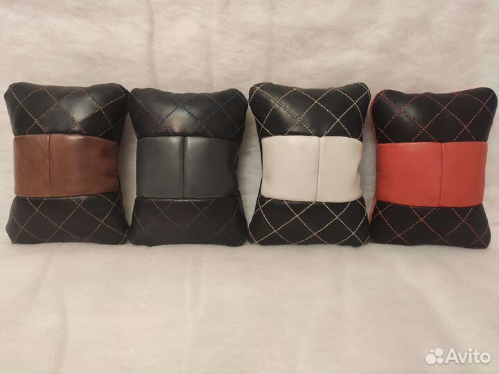 Автомобильные подушки из натуральной кожи