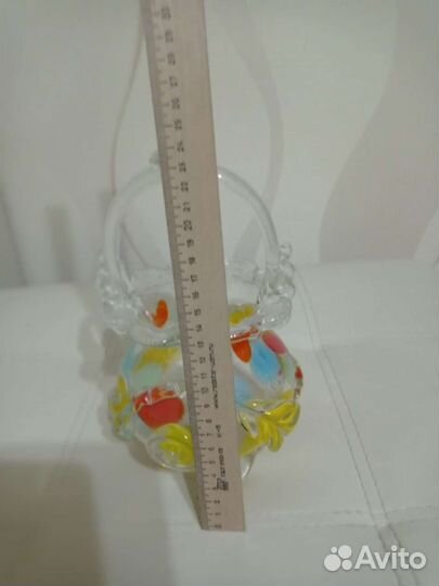 Ваза цветное стекло