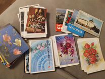 Открытки времён СССР, наборы, цветы, праздники