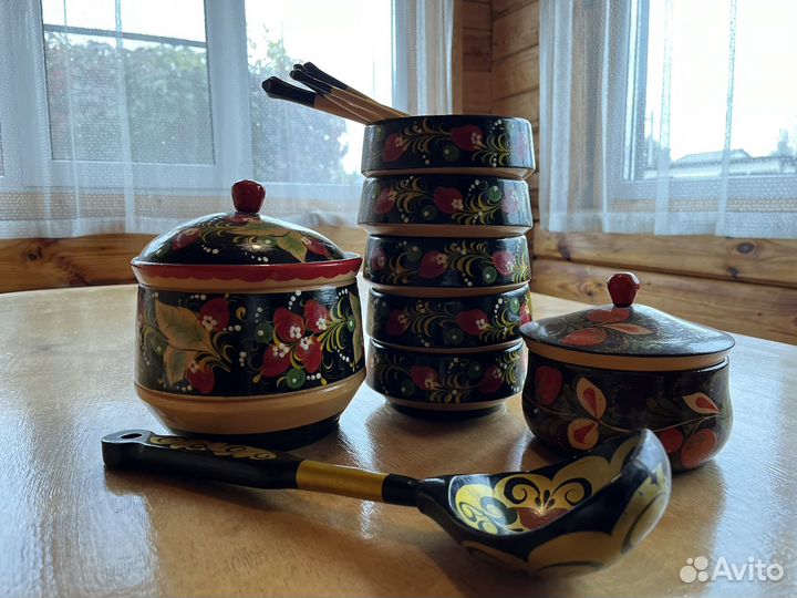 Сувенирный деревянный набор