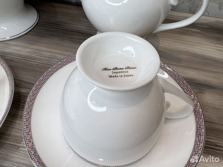 Сервиз чайный Каро Костяной фарфор