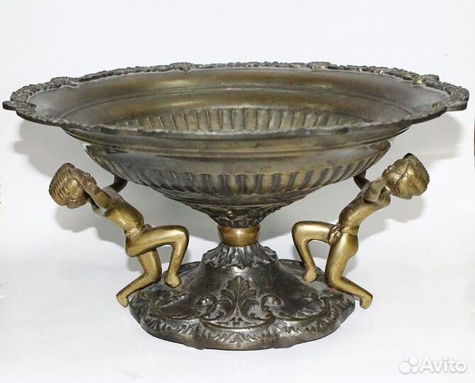 Фруктовница. Путти. Бронза