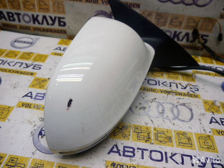 Зеркало правое Ауди A6 C6 А6 С6 белое Рест