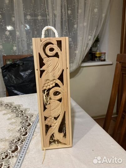 Ручная раб. футляр под бутылку вина или коньяка