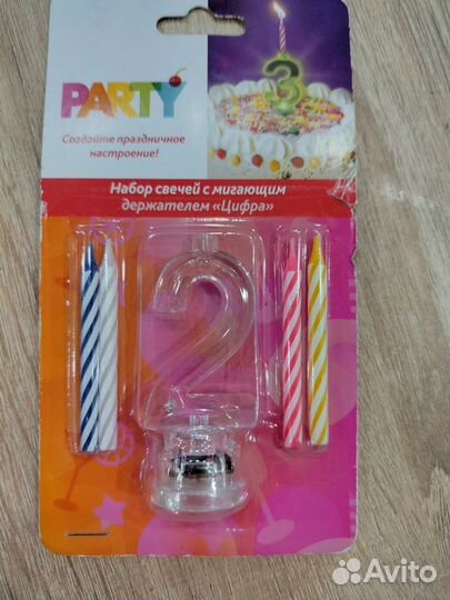 Свечи - цифры на торт 2 и 4