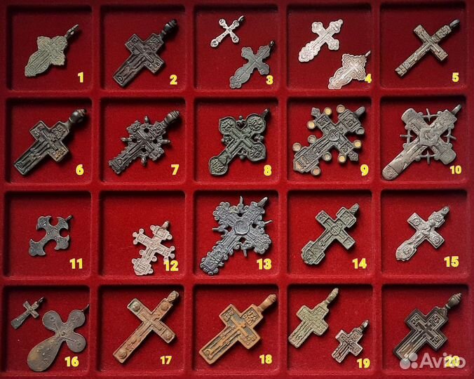 Крестики старинные нательные 10-19 век