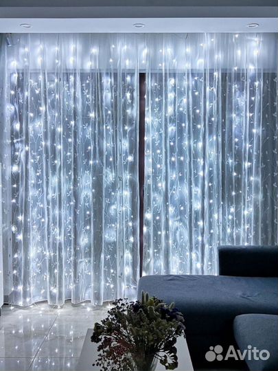 Гирлянда новогодняя штора