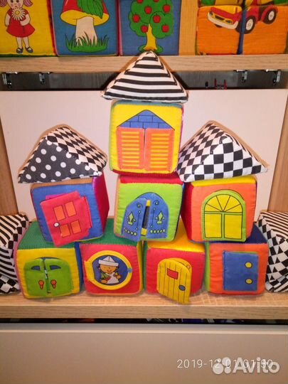 Кубики мякиши игрушки