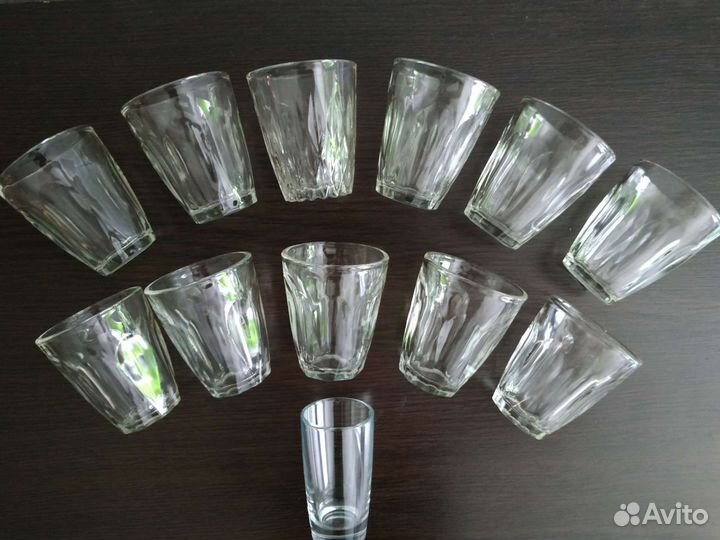 Стопки набор,11 шт.+1 стопка в подарок