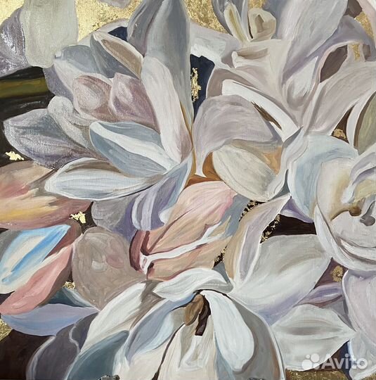 Картина маслом цветы