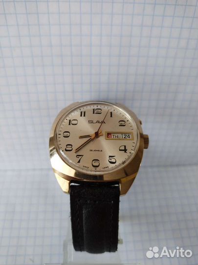 Часы Слава Позолоченные СССР