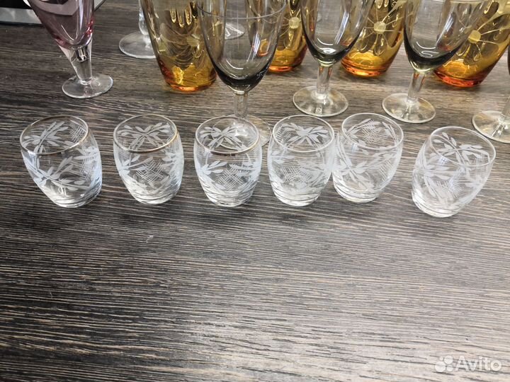 Фужеры рюмки стаканы