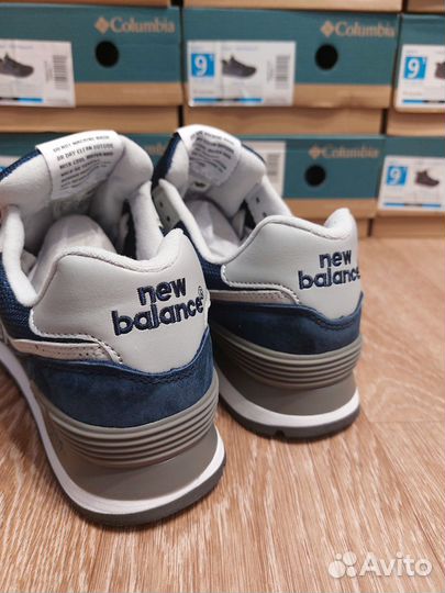 Кроссовки New Balance 574 синие натуральные