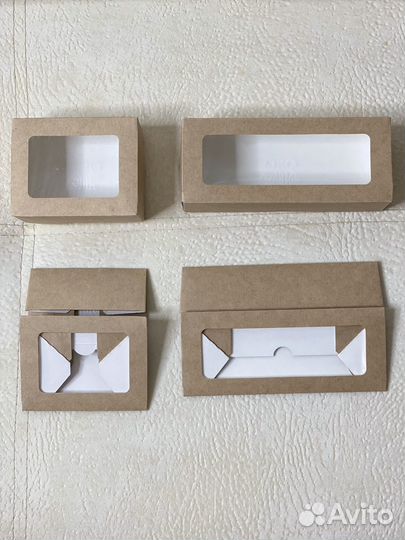 Крафт коробки с окошком
