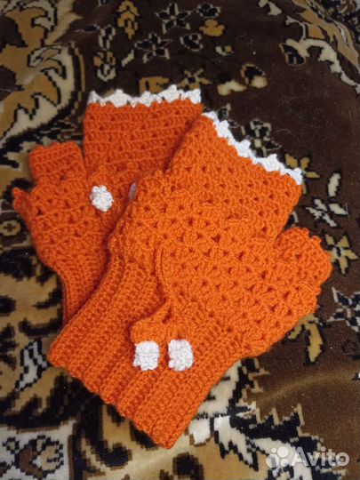 Митенки вязаные