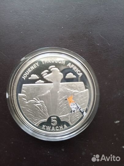 Серебряные монеты- Африка-Леопарды, Львы,Водопад