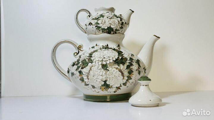 Заварочный чайник комплект фарфор ручная работа