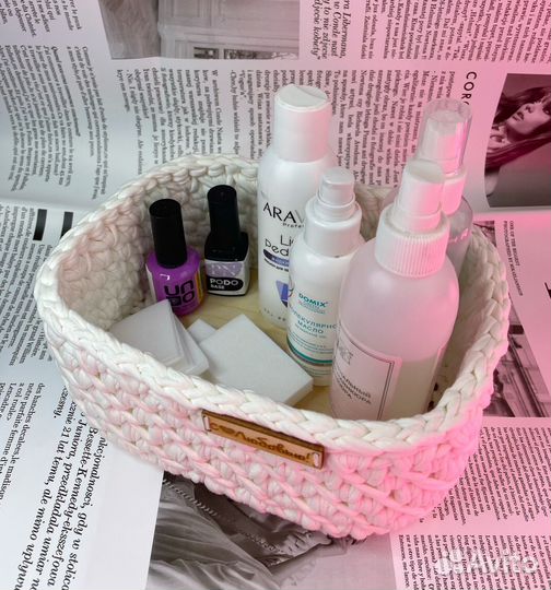 Корзина вязаная