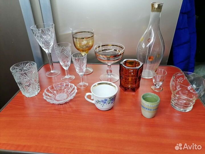 Посуда хрусталь, стекло СССР бокалы