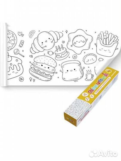 Раскраска-Рулон Children Grsffeti Scroll 3m