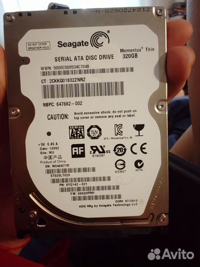 Жесткий диск для ноутбука hdd 2.5